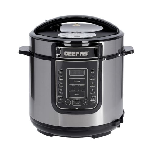 GEEPAS 6L Electric Pressure Cooker with 14 Cooking Programs
