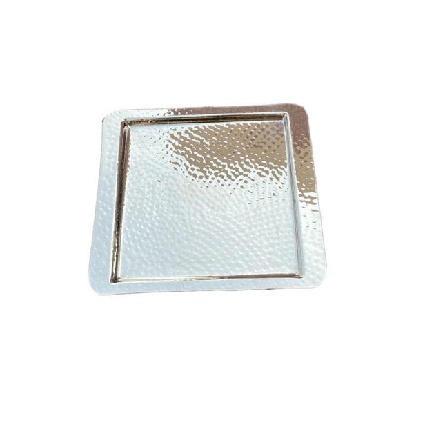 LARGE SQUARE HAMMERED TRAY37 X 33 X 2 - Mega Hardware
