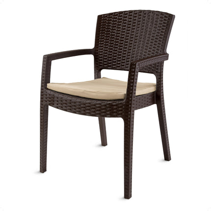 كرسي الجواهر البلاستيكي المتين للمنزل والحديقة - من سامبا