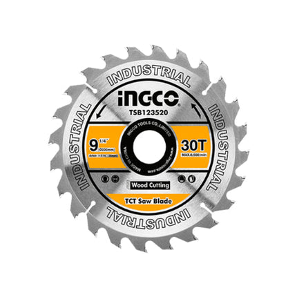 طارة قص خشب 9.14" T40 من INGCO بقطر 235 مم ودقة عالية لمنشار دائري
