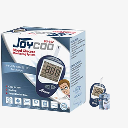 جهاز قياس السكر في الدم من جويكو Joycoo مع 200 شريحة وهدية