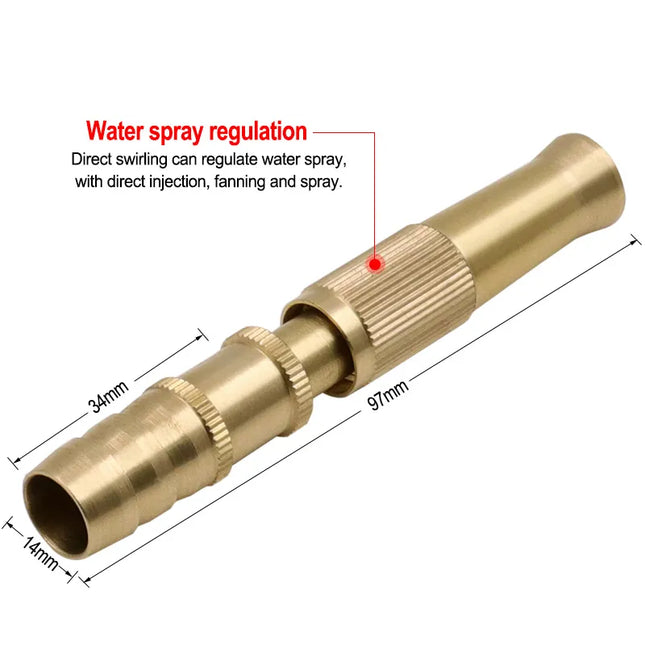 رأس خرطوم مياه نحاسي 3 وظائف