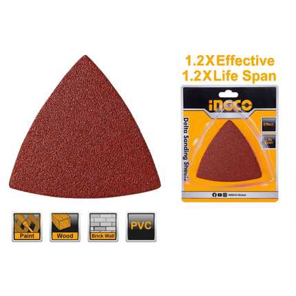 طقم ورق حف ماكينة متعددة 20 قطعة بقطر 80MM فعال ومريح للاستخدام من INGCO