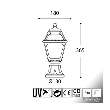مصباح حائط فوماجالي  - أبيض