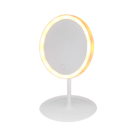 مرآة مكياج دائرية مع ضوء LED