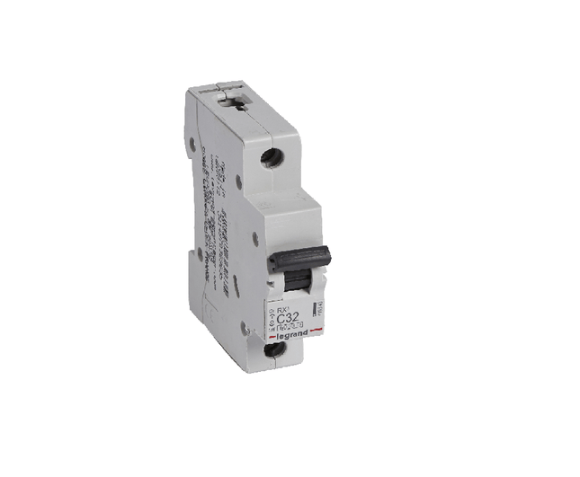 LEGRAND Electric Items RX3 AUTOMAT C 32A 1P 1M 6 / 6KA || قاطع كهربائي