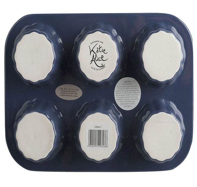 KA VINTAGE INDIGO MUFFIN TRAY