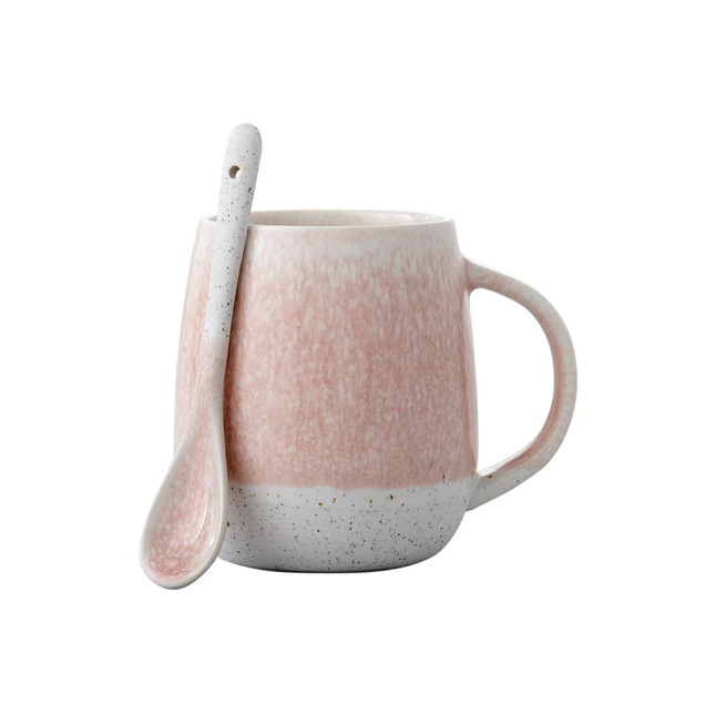 LODGE STARTER MUG & SPOON SET BLUSH