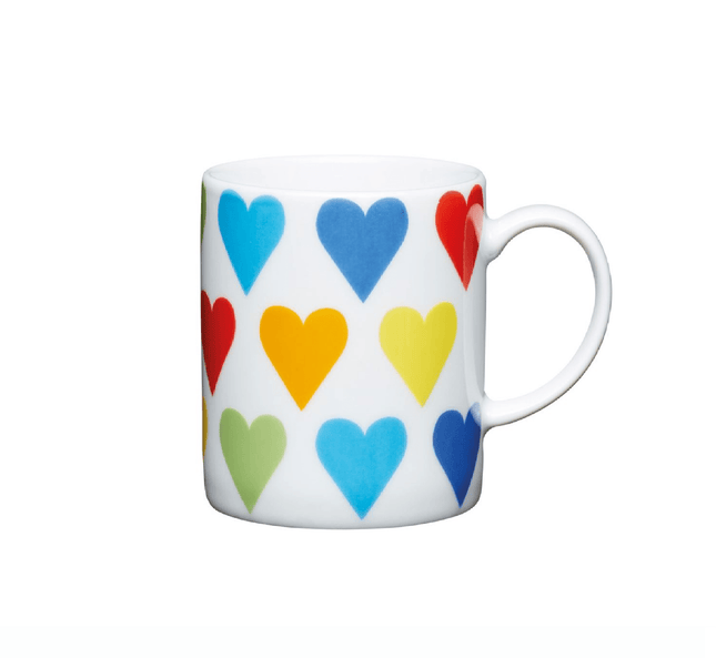 Lily's Home Kitchen craft Set of 6 KitchenCraft 80ml Porcelain Hearts Espresso Cup