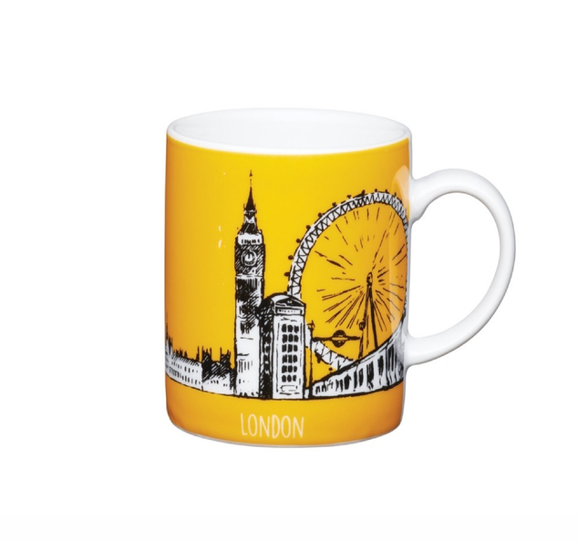Lily's Home Kitchen craft Set of 6 KitchenCraft 80ml Porcelain London Espresso Cup