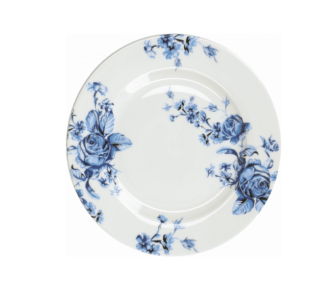 Lily's Home Mikasa Hampton Taldrik portselan 19cm 'hampton white and blue flower' Mikasa