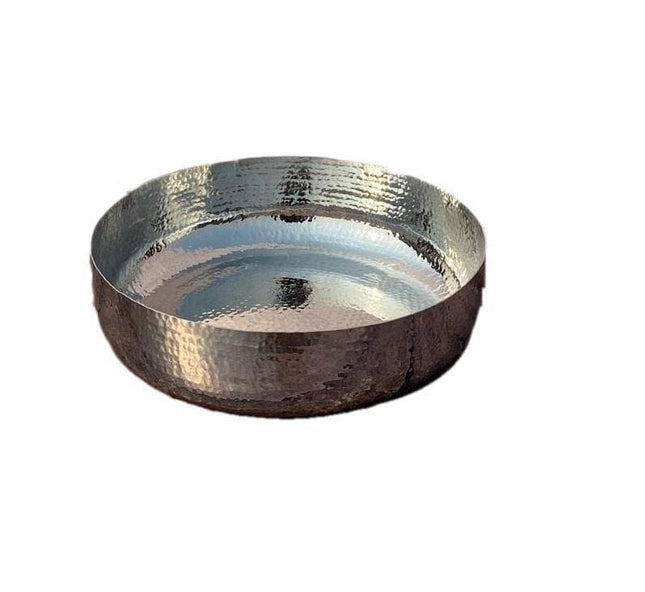 Lily's Home Silverware SMALL ROUND BOWL  26X7 cm STAINLESS STEEL ROUND BOWL  26X7 cm
