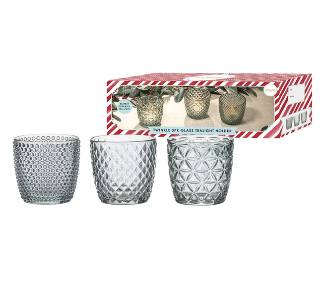 TWINKLE 3PK JADEITE TEALIGHT