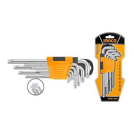 طقم مفاتيح توركس (Torx) انكو 9 قطع T10-T50