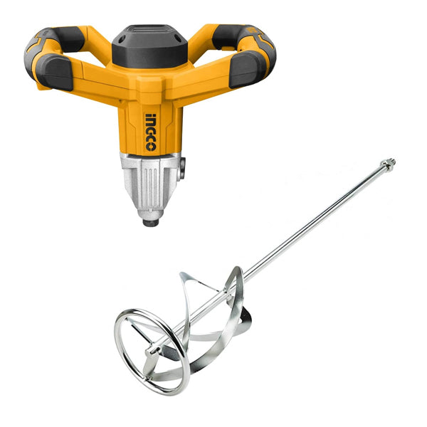 INGCO Professional Construction Mixer 1400W with Work Light - Model MX214008