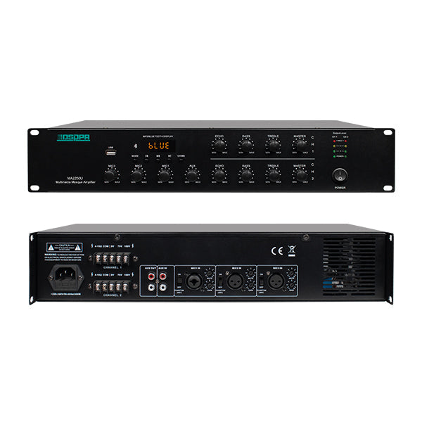DSPPA 2*250W Multimedia Mosque Amplifier / MA2250U