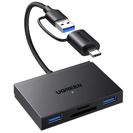 قارئ بطاقات UGREEN 4 في 1 بسرعة 5 جيجابت في الثانية من النوع C + USB / 45167
