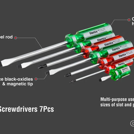 RONIX 7-piece screwdriver set