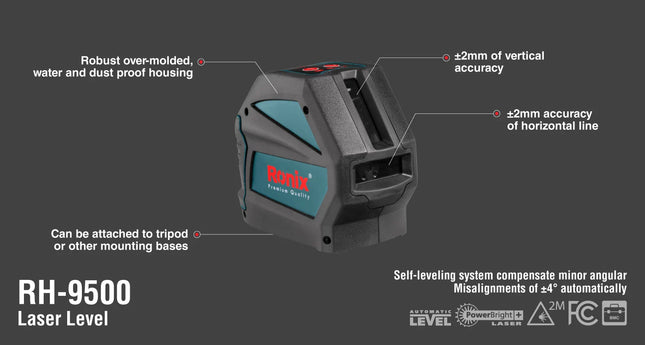 جهاز خط علام ليزر (4)   RONIX RH-9500