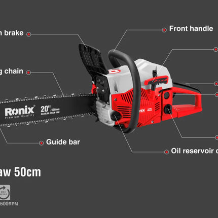منشار شجر بنزين 20"   RONIX 4650