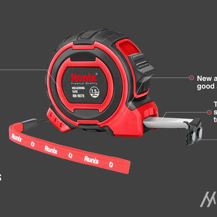 متر قياس 7.5متر  RONIX RH-9078