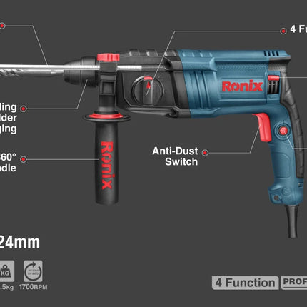 RONIX 24mm 700W Hammer Drill