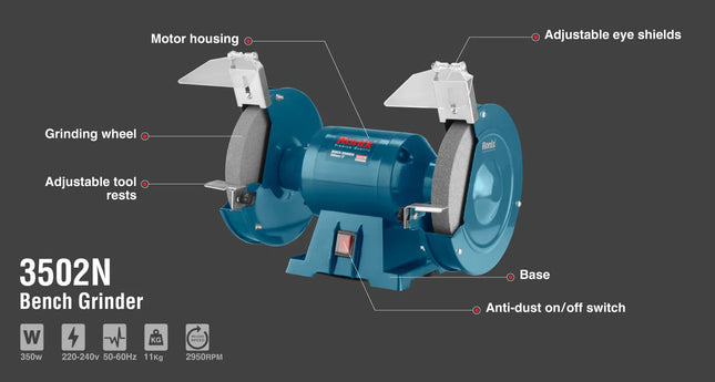 ماكينة جلخ 350 واط  8"  RONIX 3502N