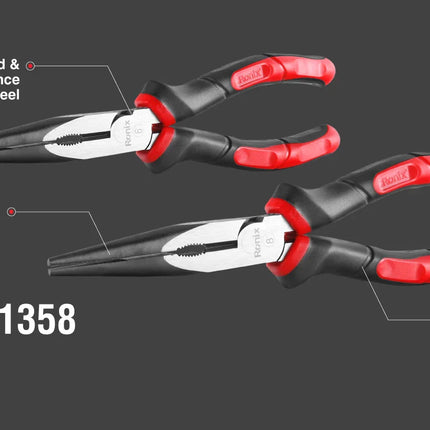 RONIX 6" Carbon Steel Long Nose Plier