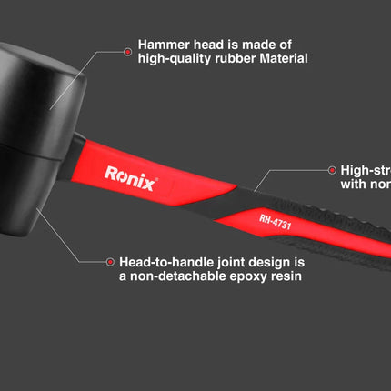 RONIX 500g Rubber Mallet