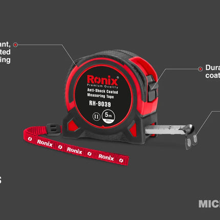 Measuring tape, 5 meters, from RONIX