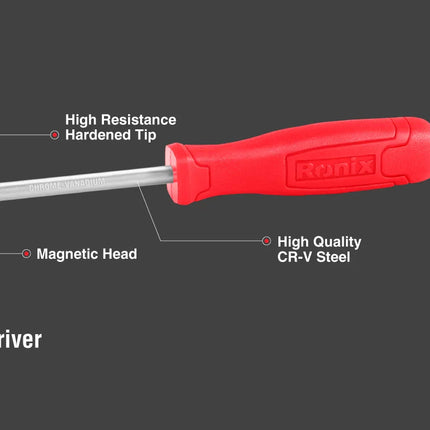 RONIX 6*100 Flat Head Screwdriver