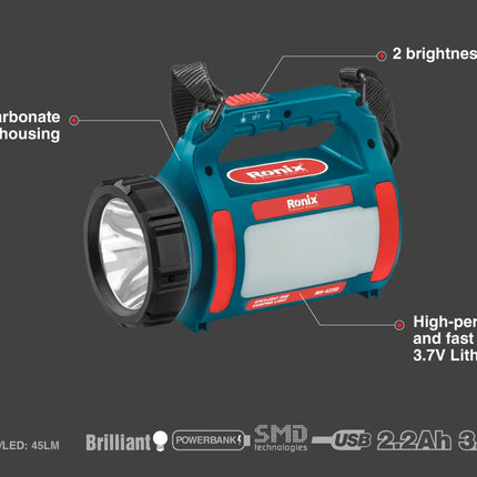 كشاف ضد الكسر 500م RONIX RH-4230   LED