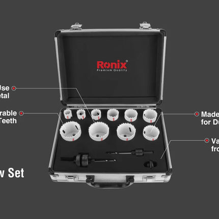 RONIX 12-Piece Hole Saw Set