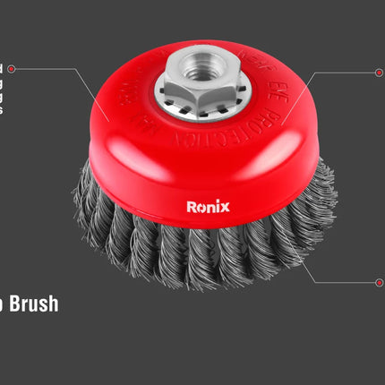 RONIX Twisted Cup Brush 4"