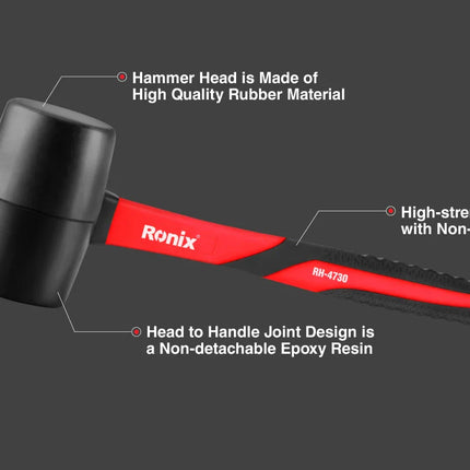 RONIX 250g Rubber Hammer