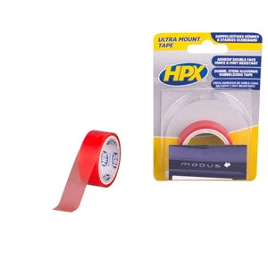 دبل فيس شفاف قوي 19 مم × 1.5 متر HPX