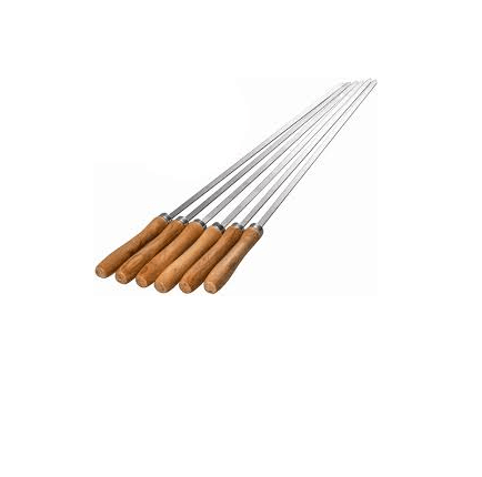 Mega Hardware BBQ Grills & Accessories Wood Handle BBQ Skewers اسياخ شوي