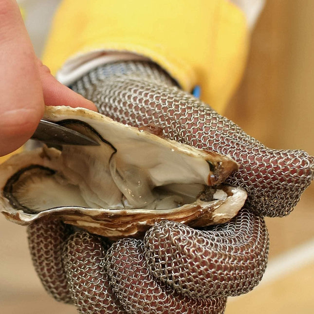 Mega Hardware Gloves & Vests Stainless Steel Metal Mesh Chainmail Glove|| كفوف مقاومة للقطع