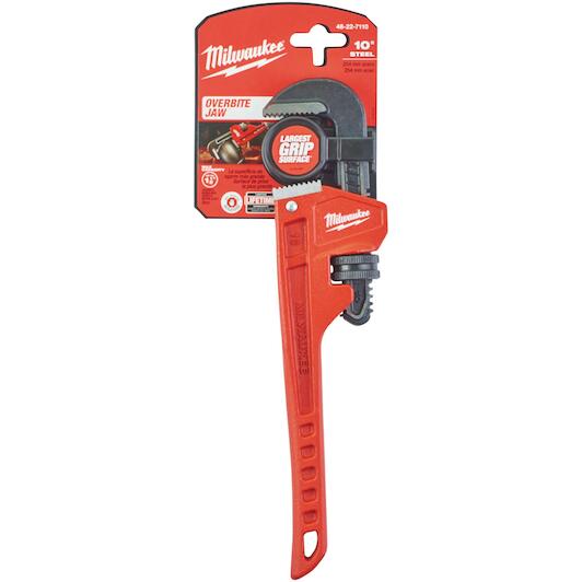 مفتاح أنابيب فولاذي 10 بوصة من Milwaukee