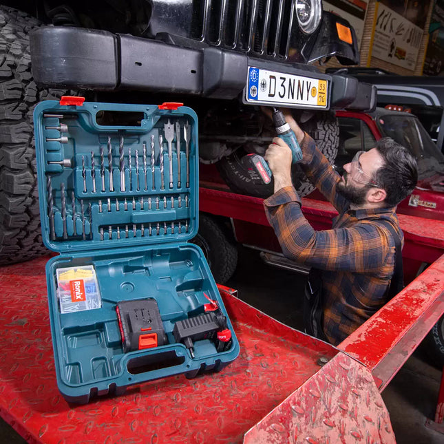 دريل شحن مع طقم ريش  RONIX RS-8019 18V