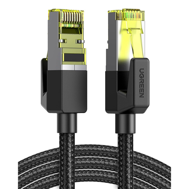 UGREEN Cat 7 Pure Copper Ethernet Cable Braided (Black) | NW150