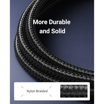 UGREEN Cat 7 Pure Copper Ethernet Cable Braided (Black) | NW150