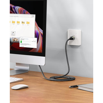 UGREEN Cat 7 Pure Copper Ethernet Cable Braided (Black) | NW150