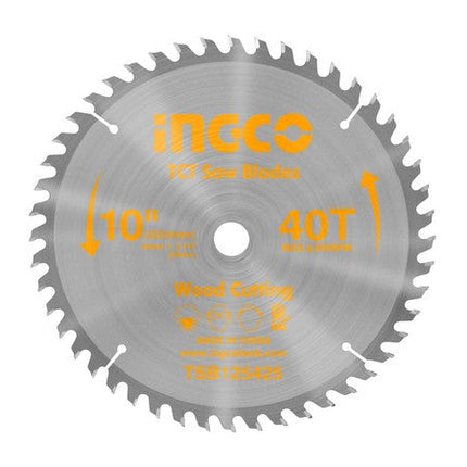 طارة قص خشب 10" T40 من INGCO، قطر 254MM لدقة طحن وتقطيع عالية