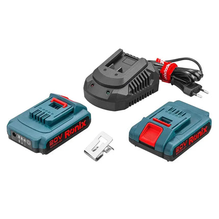 دريل شحن بطارية ماستر طقم RONIX 8900K  V20