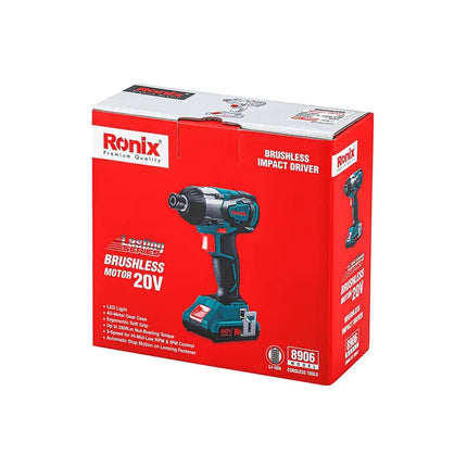 دريل شد شحن بدون بطارية وشاحن RONIX 8906  V20