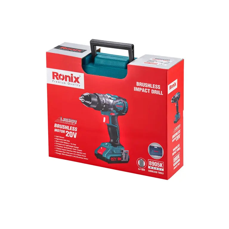 دريل شحن 20V ثقيل RONIX 8905 K | RONIX دريل شحن 20V ثقيل RONIX 8905 K | RONIX