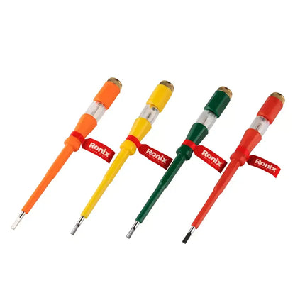RONIX 180mm Tester Screwdriver, 30 pieces