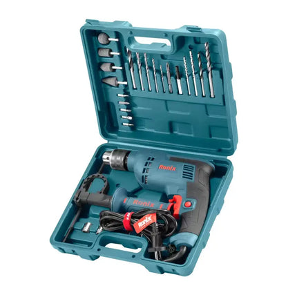 دريل 13ملم 750 واط مع  ريش 52 قطعه  RONIX RS-0006