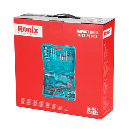 دريل 13ملم 750 واط مع  ريش 52 قطعه  RONIX RS-0006